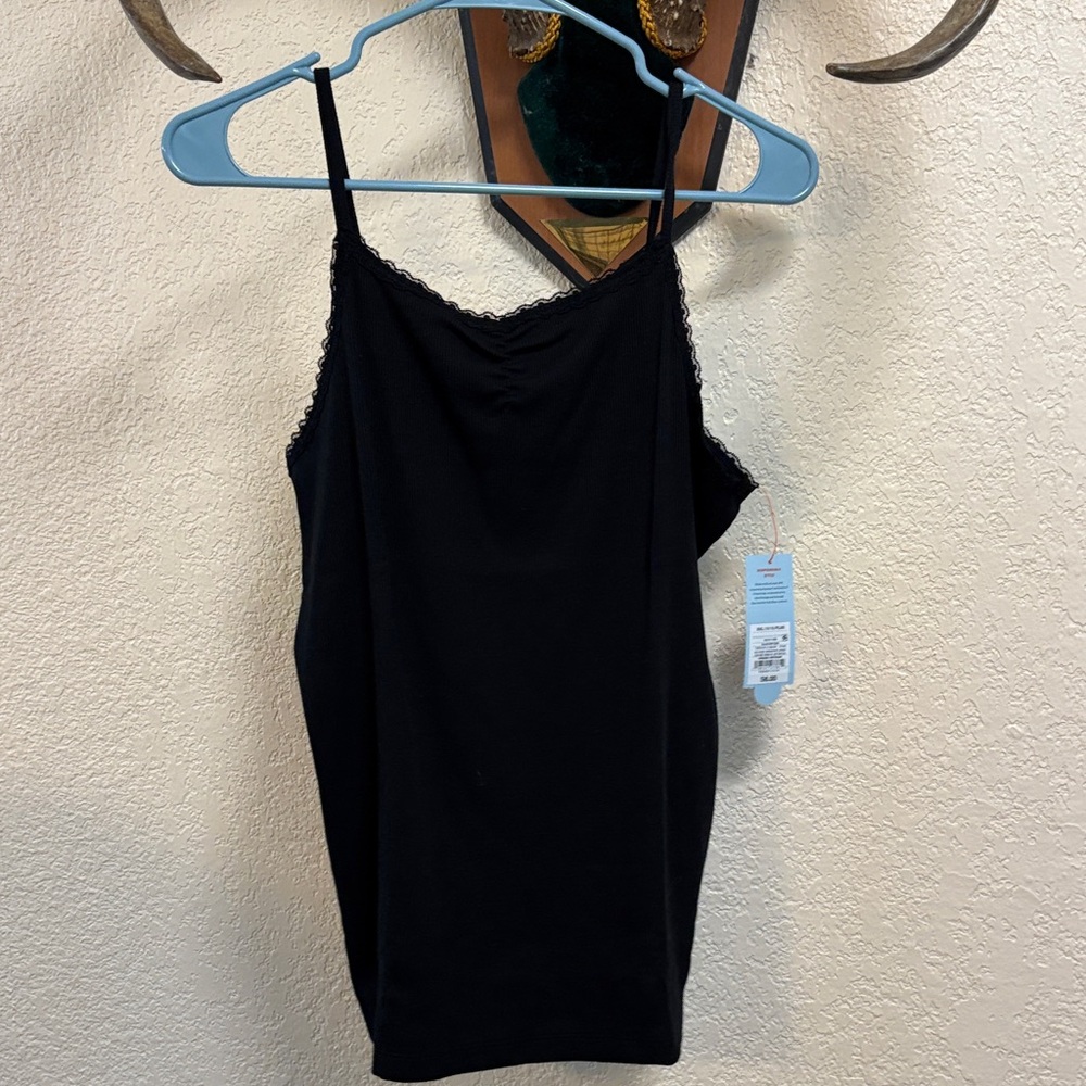 Cat & Jack Black Camisole with Lace Trim